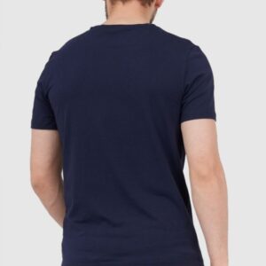 GUESS Granatowy t-shirt męski z małym logo