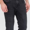 DIESEL Czarne męskie jeansy D-strukt Slim