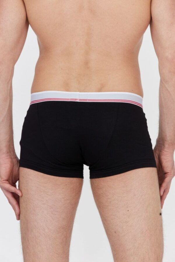 6d2b1488a9ca2131a945be0b1918341f2656412c EMPORIO ARMANI Czarne i czerwone bokserki z logo 3 pack