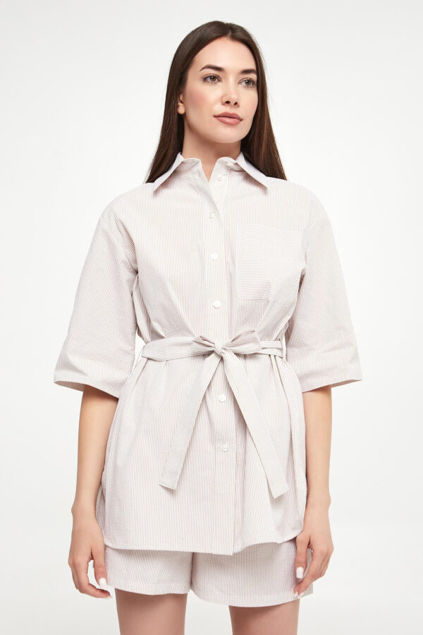 6d2db1a486e9fb1a737f262dd65aeefb85d14393 Koszula damska w paski Texas MAX MARA LEISURE