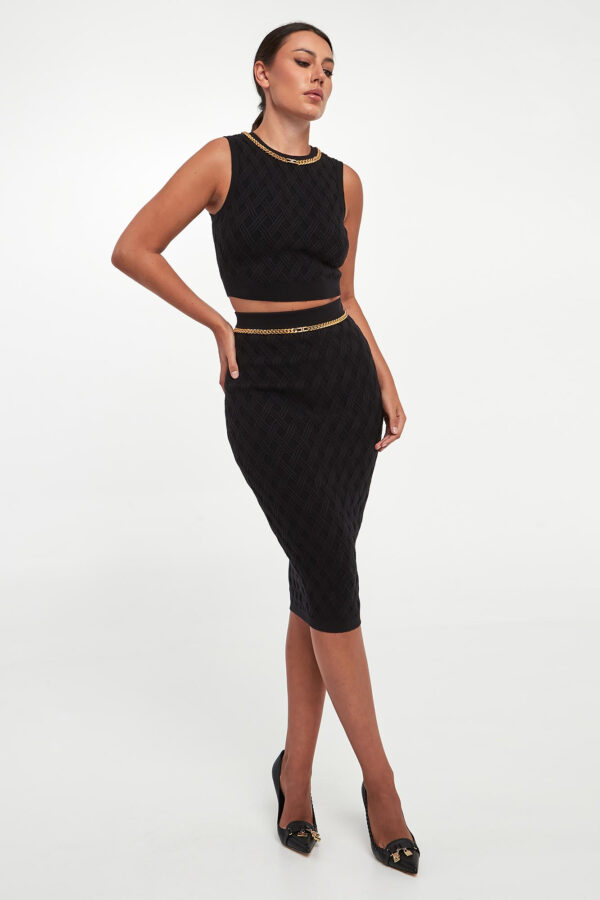 Top damski z łańcuchem ELISABETTA FRANCHI