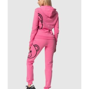 MOSCHINO Różowa bluza damska z kapturem