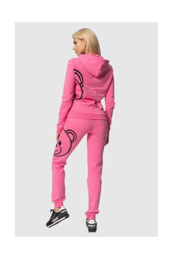 MOSCHINO Różowa bluza damska z kapturem