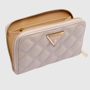 6e71c6edb115a79f9e4a94d953e4db26cf5f1417 GUESS Beżowy portfel damski Giully