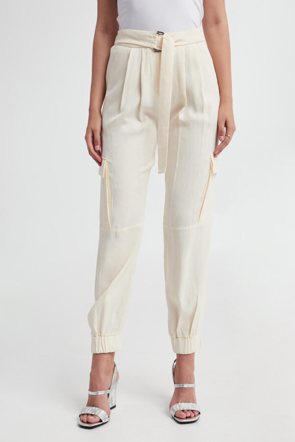 6f096d546a00a6fb0cac65db8ec80e73e29ba8c5 Spodnie damskie żakardowe LIU JO