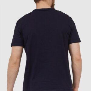 ARMANI EXCHANGE Granatowy t-shirt męski z dużym logo