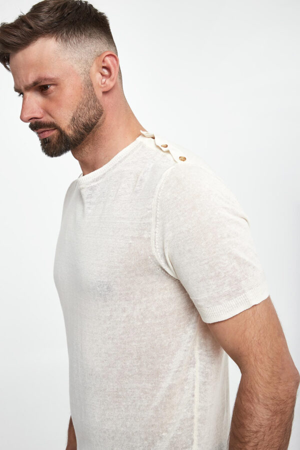 6f55c1a9253d53d538ec4e2dd707435ba3c8ff16 T-shirt męski lniany LIU JO