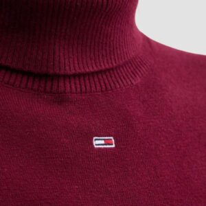 TOMMY JEANS Bordowy damski golf