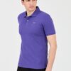 LA MARTINA Fioletowe męskie polo z małym logo