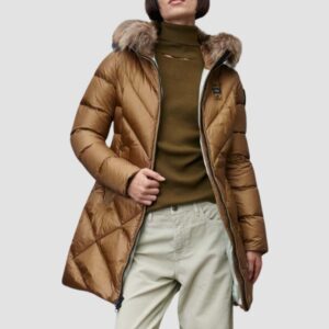 6f9f17ebd7802852522c0c6db8b383462564fd62 BLAUER Brązowa damska kurtka Althea Raincoat Long Jackets