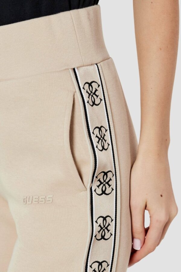 GUESS Beżowe spodnie dresowe damskie Britney