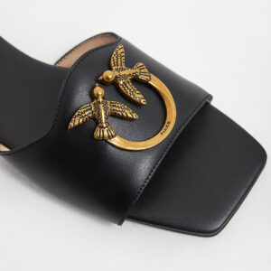 Klapki damskie skórzane Marli PINKO