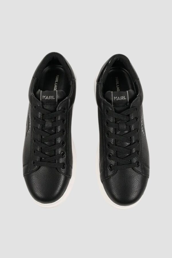 KARL LAGERFELD Czarne sneakersy męskie KAPRI Maison Karl Tumble