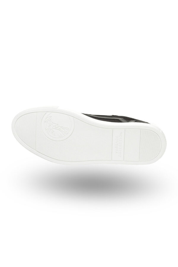 70cebc0188ab6d8e6b84edb1fd23a806b485ea1c Czarne skórzane sneakersy męskie