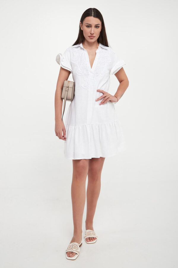 Sukienka lniana mini ERMANNO FIRENZE