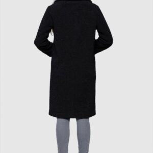 7145de3d603904508a9898d3b0842c460b72927c HETREGO Czarny dwustronny płaszcz damski Shannon, Rozmiar 38 EU - 42 IT