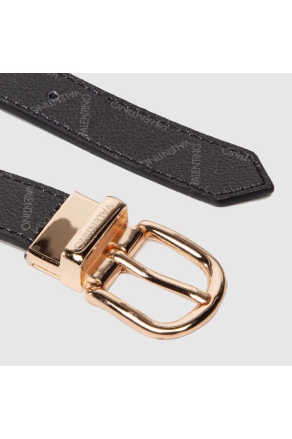 VALENTINO Czarny dwustronny pasek damski