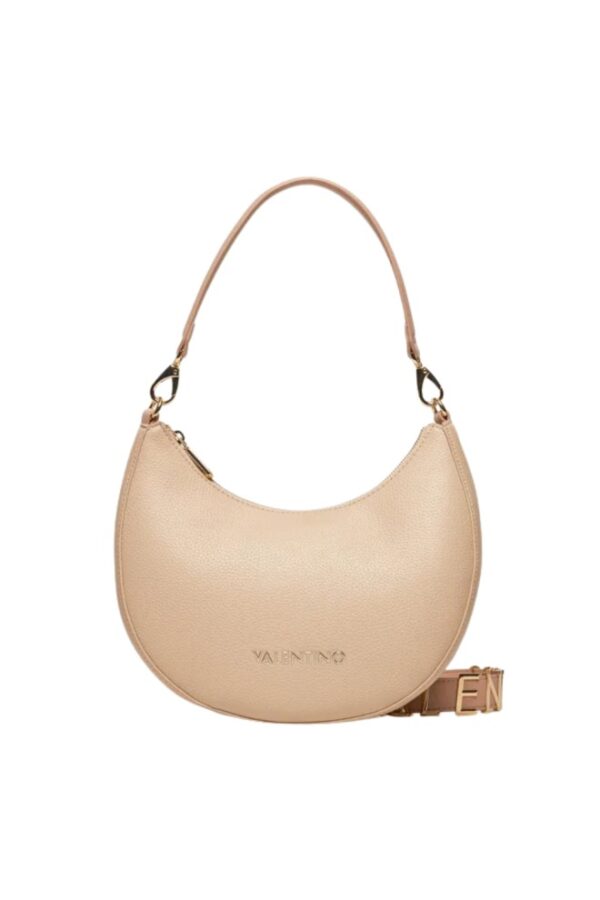 VALENTINO Beżowa torebka księżyc Alexia Hobo Bag