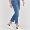 7 FOR ALL MANKIND Jasnoniebieskie jeansy damskie THE STRAIGHT CROP SLIM ILLUSION