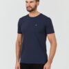 GUESS Granatowy męski t-shirt New Tech Str T