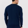 LA MARTINA Granatowy męski sweter BASIC COTTON WOOL