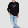 GUESS Czarny męski longsleeve Ls Cn