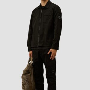 C.P. COMPANY Czarne męskie spodnie Cargo Pant, Rozmiar 50