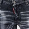 DSQUARED2 Czarne jeansy męskie super twinky jean