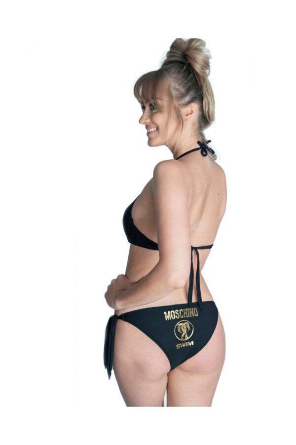 73d563f2a28fd848ca530a1a34ebb7bf501fcbbd MOSCHINO SWIM Góra od bikini złote logo