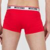 MOSCHINO Czerwone bokserki z logo 2 pack