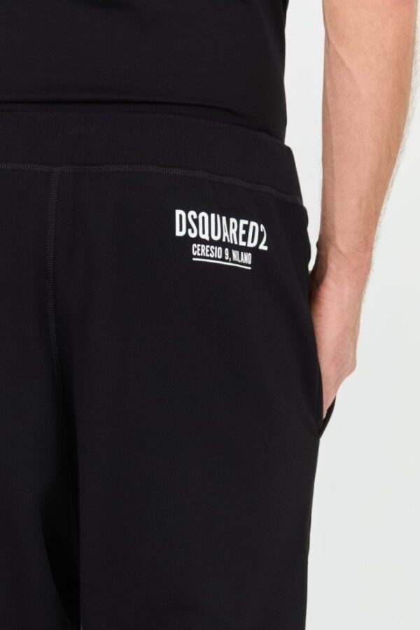 DSQUARED2 Czarne męskie spodnie Ceresio 9 Relax Dan Pant