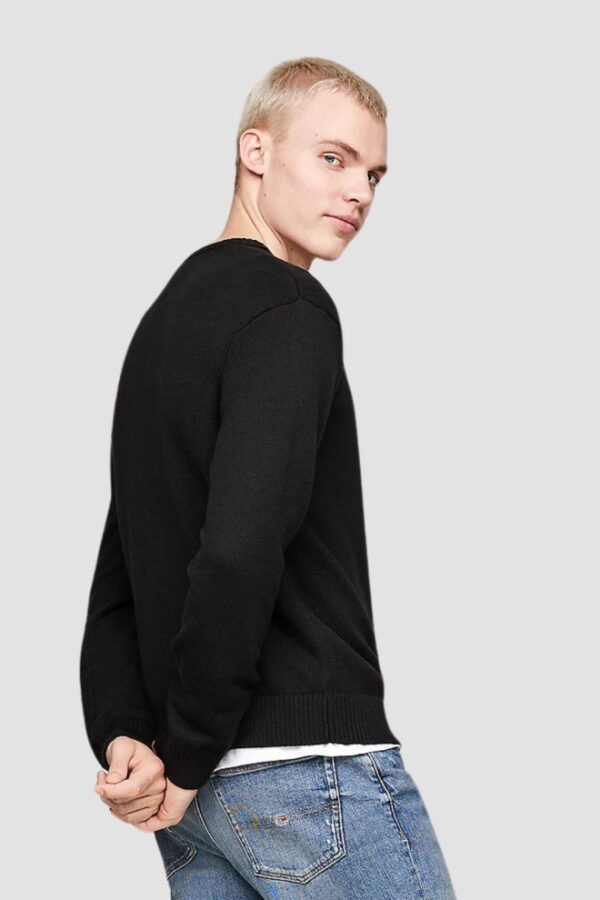 TOMMY JEANS Czarny męski sweter