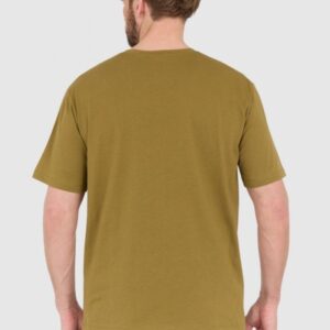 BALMAIN Zielony t-shirt męski z drukowanym białym logo