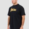 75b86ddc56fd950bf6198d3d745f96f495762c70 PALM ANGELS Czarny męski t-shirt Burning Logo Tee