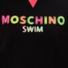 MOSCHINO Czarna bluza damska z neonowym logo