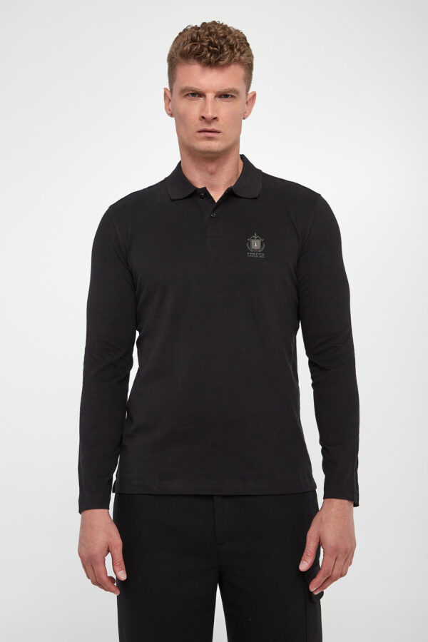 Polo męskie z długim rękawem AERONAUTICA MILITARE