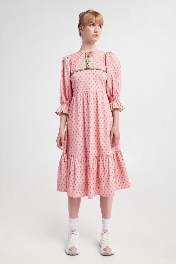 75e0698758f07f8170aa7518e8af7497f7ae4c86 Sukienka midi NOTES DU NORD