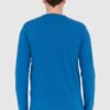 EA7 Niebieski męski bawełniany longsleeve