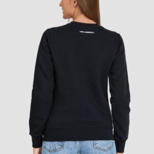 KARL LAGERFELD Czarna damska bluza Ikonik 2.0