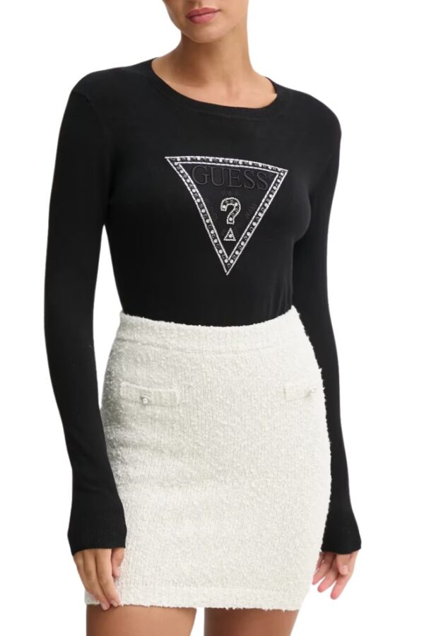 GUESS Czarny damski sweter Ivory