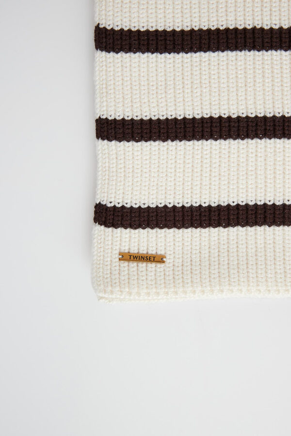 7706365b957073ed04c464475cff9f78291e09de Szalik damski z wełną TWINSET U&B