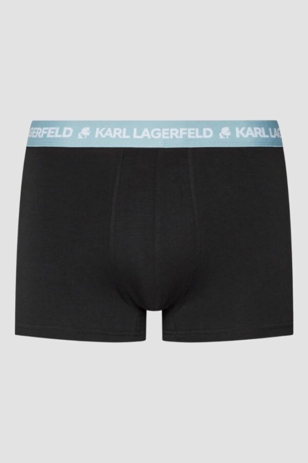 KARL LAGERFELD Zestaw czarnych bokserek 3PACKLogo Trunk Colorband