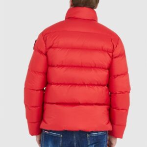 BLAUER Czerwona puchowa kurtka męska FLETCHER