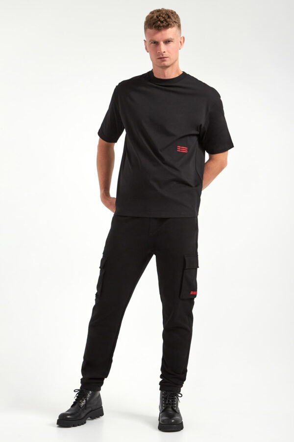 T-shirt męski z logo KARL LAGERFELD