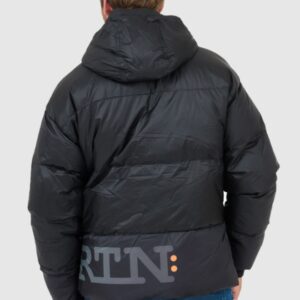 774da05c001c3a6beda614156fc4dbde55cb0b12 LA MARTINA Czarna męska kurtka puchowa z logo