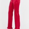 JUICY COUTURE Czerwone damskie spodnie dresowe Del Ray Pocket Pant
