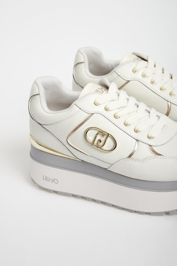 77cc3b74ec0d8da7868d5fd8277be9432d172930 Sneakersy damskie skórzane LIU JO