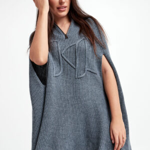 Ponczo wełniane KARL LAGERFELD