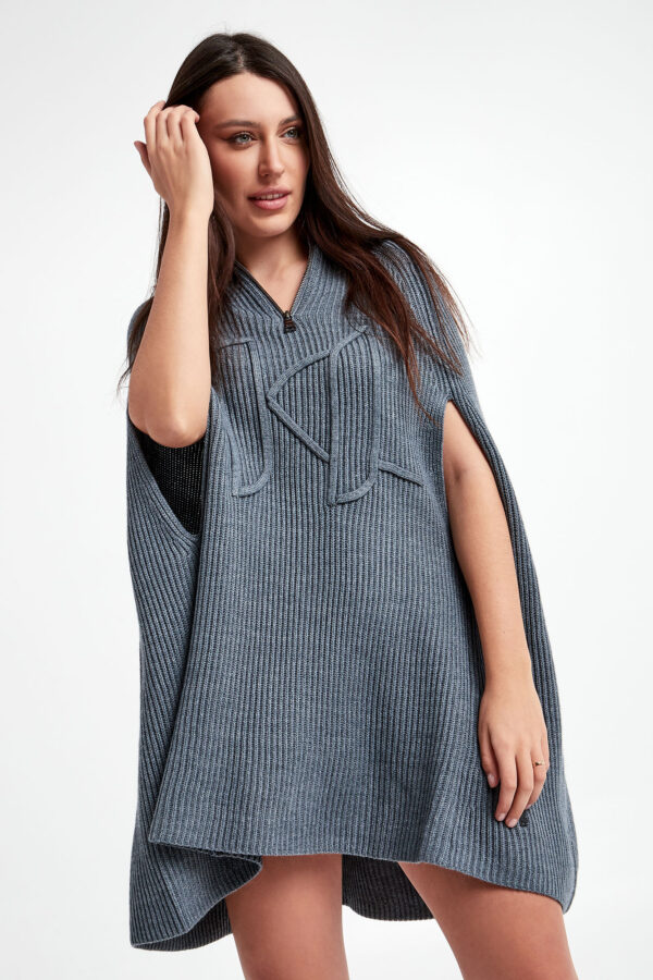 Ponczo wełniane KARL LAGERFELD