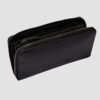 CALVIN KLEIN Duży czarny damski portfel na zamek